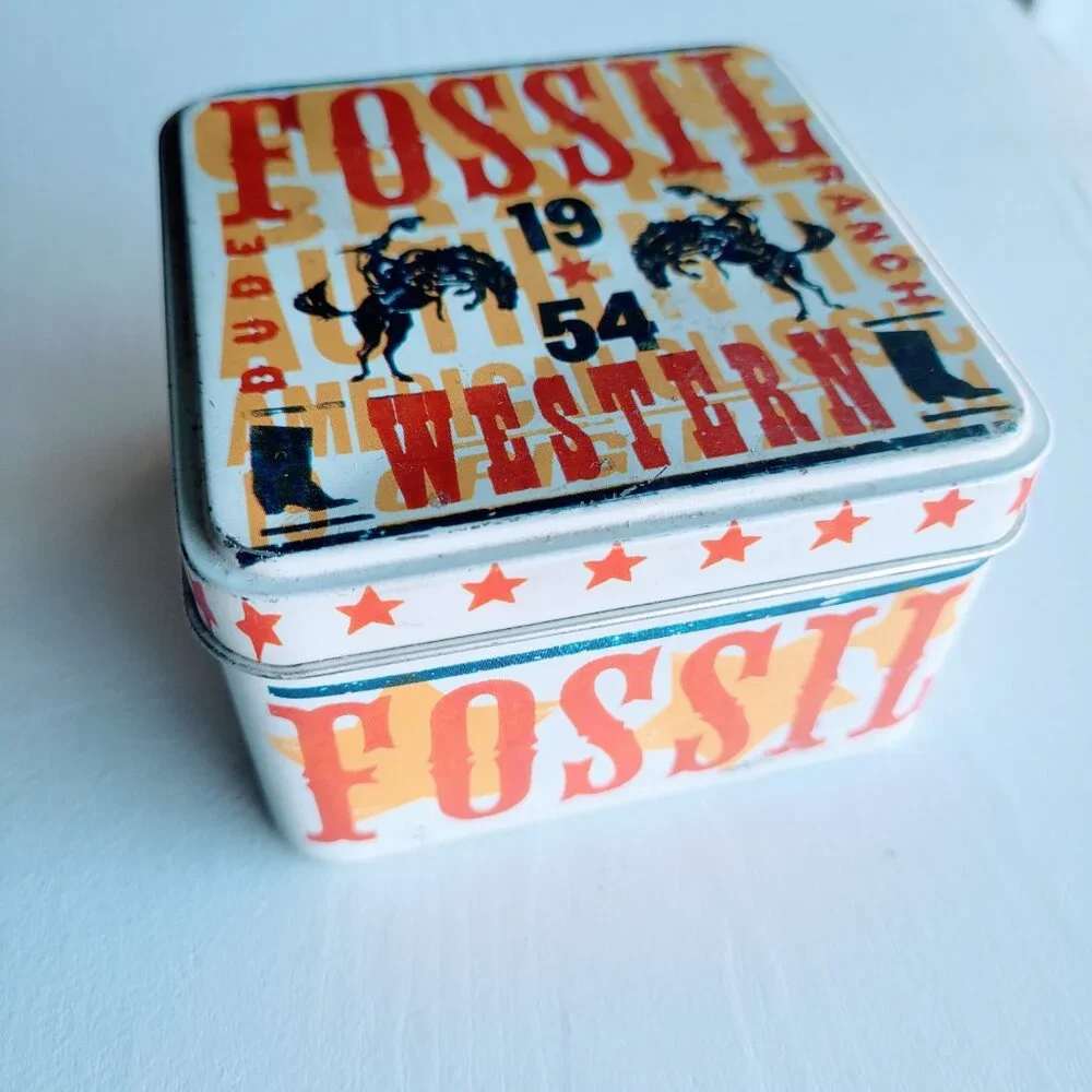 Fossil Collectable 1954 Dude Ranch Watch Tin